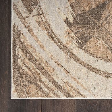 Nourison Astra Modern Curve Washable Indoor Rug