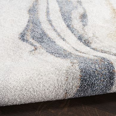 Nourison Astra Modern Swirl Washable Indoor Rug