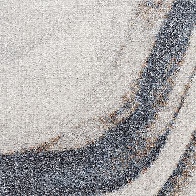 Nourison Astra Modern Swirl Washable Indoor Rug