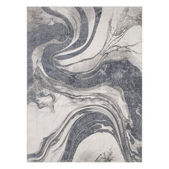 Nourison Astra Modern Swirl Washable Indoor Rug