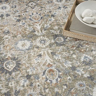 Nourison Astra Floral Persian Washable Indoor Rug