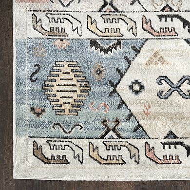 Nourison Washable Decor Southwestern Geometric Indoor Rug
