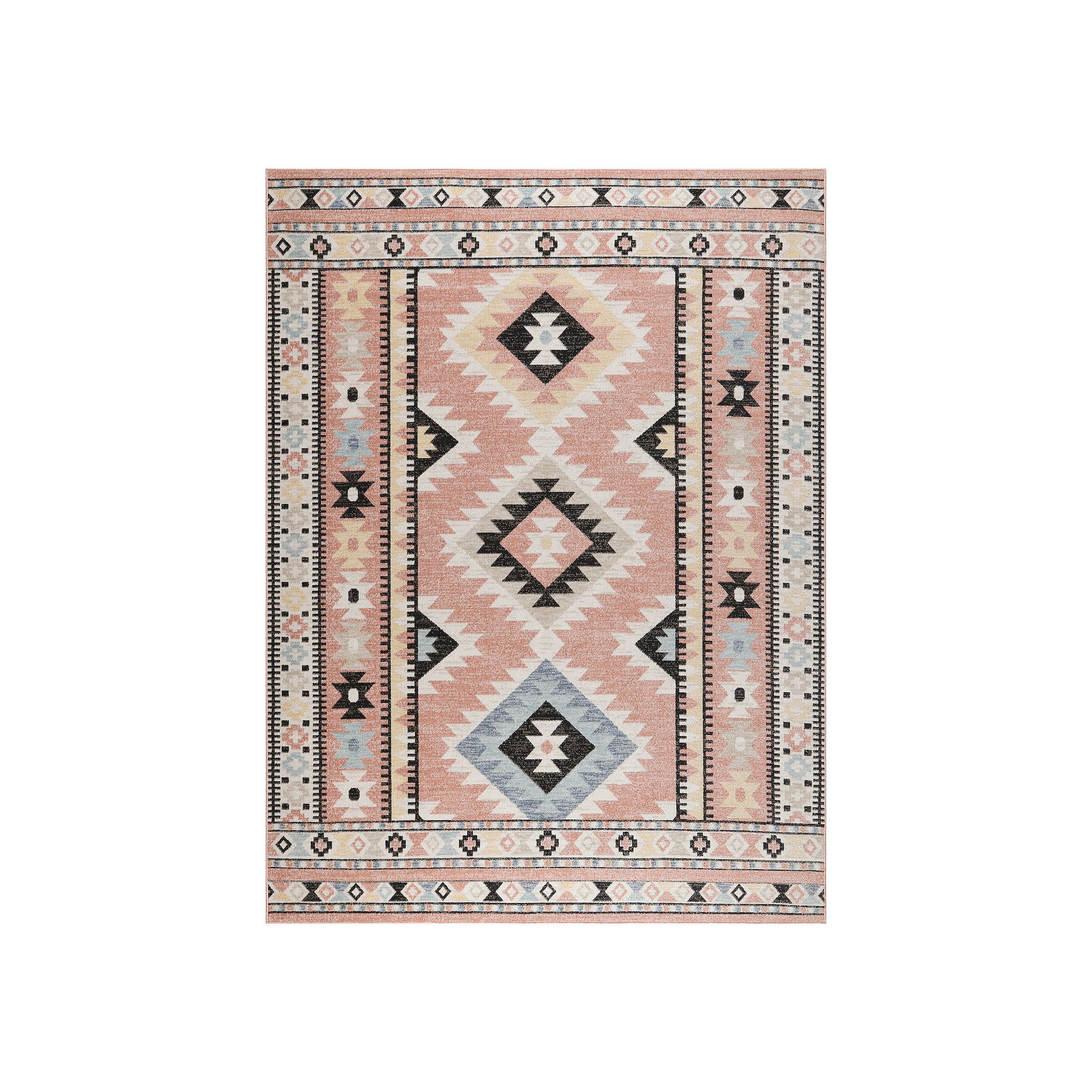 Nourison Washable Decor Geometric Bohemian Indoor Rug, Ivory Team