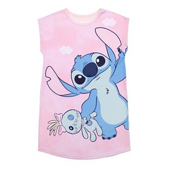 Disney's Lilo & Stitch Girls 4-10 Crewneck Cap Sleeve Nightgown