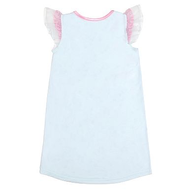 Girls 4-8 Bluey Crewneck Flutter Sleeve "Sweet Treats" Nightgown