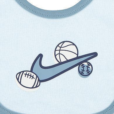 Newborn Baby Nike Sportsball Bodysuit Hat and Bib 3-Piece Set