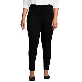 Plus Size Lands' End High Rise Ponte Polished Leggings