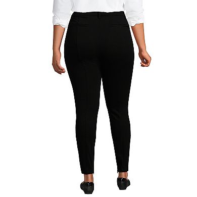 Plus Size Lands' End High Rise Ponte Polished Leggings