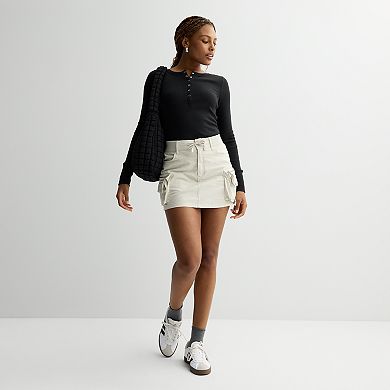 Juniors' SO® Pull-On Cargo Skort