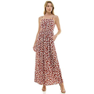 Juniors' As U Wish Squareneck Maxi Dress