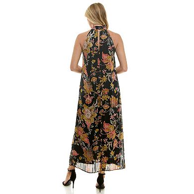 Women's Luxology Keyhole Back Halter Maxi Dress
