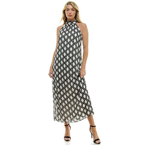 Женские платья Luxology Women's Luxology Keyhole Back Halter Maxi Dress