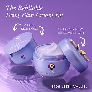 The Dewy Skin Cream Moisturizer Full Size & Refill Pod Bundle