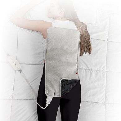 Sharper Image Calming Heat Copper + Charcoal Massaging Weighted Heating Pad