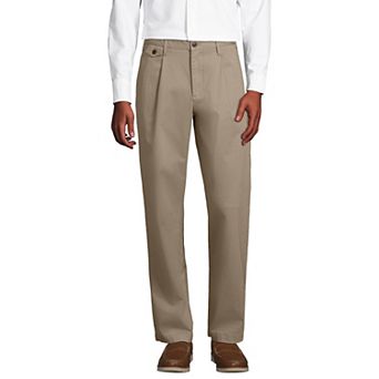 Men's Lands' End Knockabout Pleated Wide Leg Chino Pants
