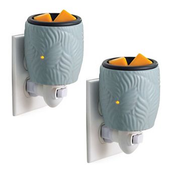Candle Warmers Etc. 2-Pack Ocean Palm Flip Dish Plug-In Fragrance Warmers