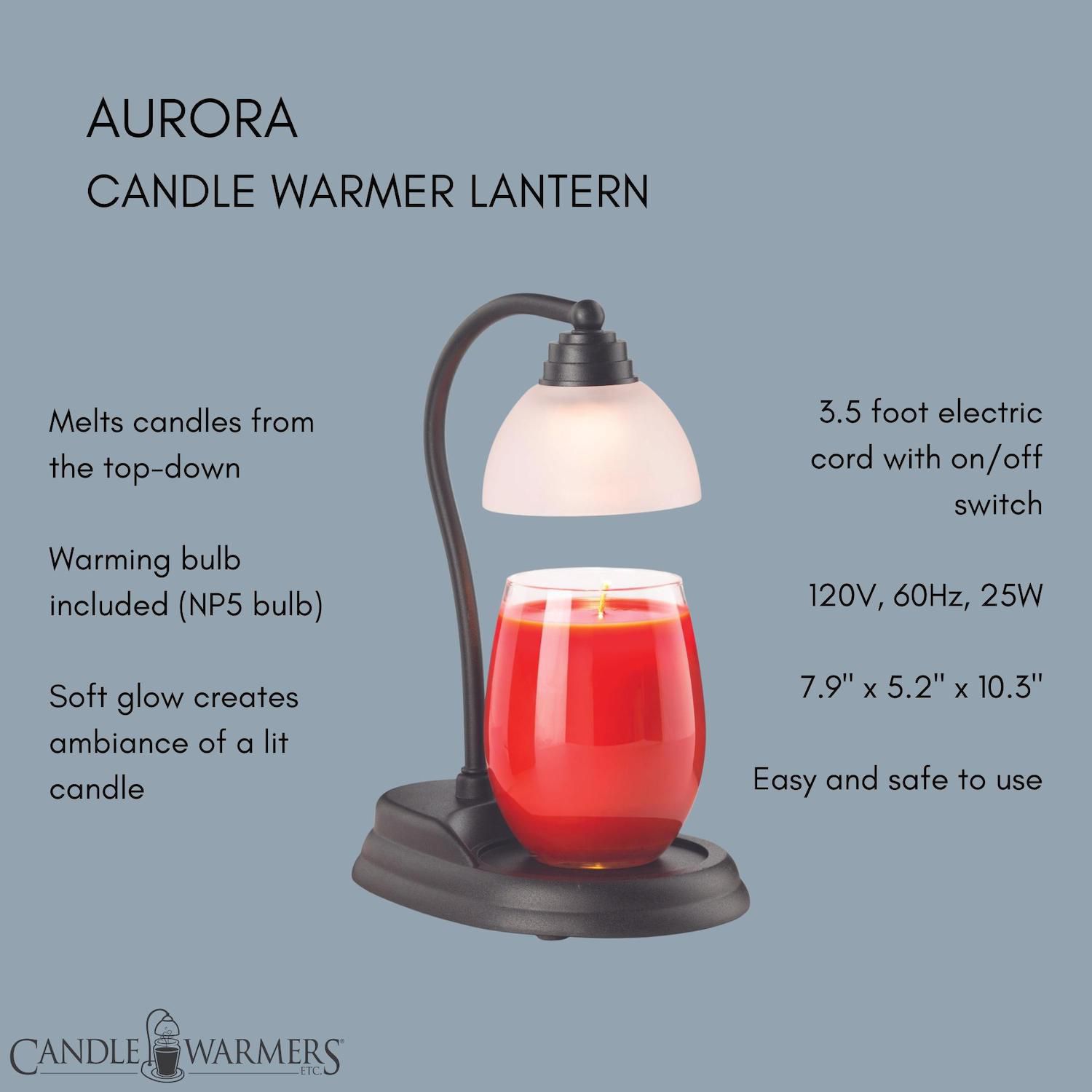 Candle Warmers Etc. Aurora Lamp - Thumbnail 3