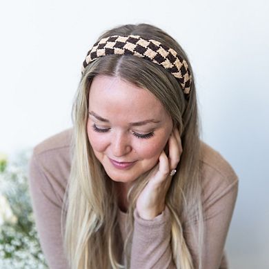 Women's Padded Checkered Headband