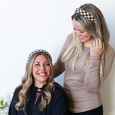 Women's Padded Houndstooth Headband
