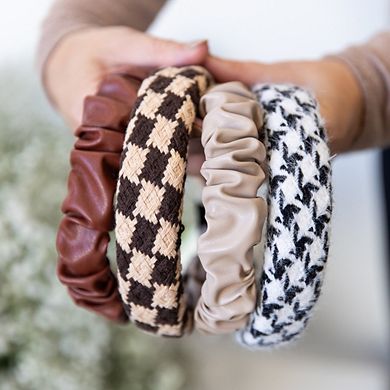 Women's Padded Houndstooth Headband
