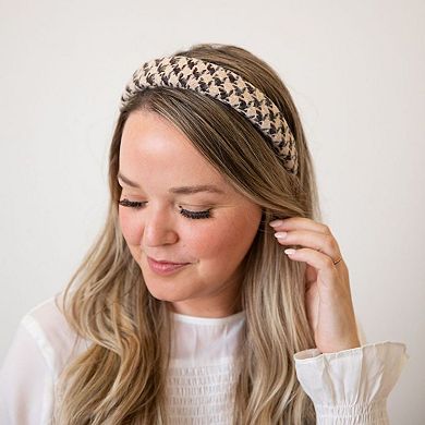 Women's Padded Houndstooth Headband