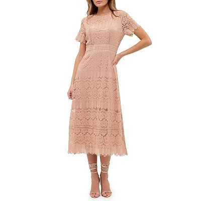 American living scalloped fashion lace dress