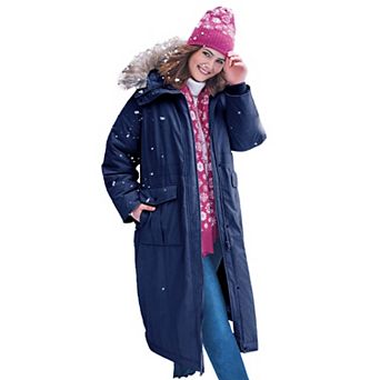 Woman Within Plus Size The Arctic Parka In Extra Long Length
