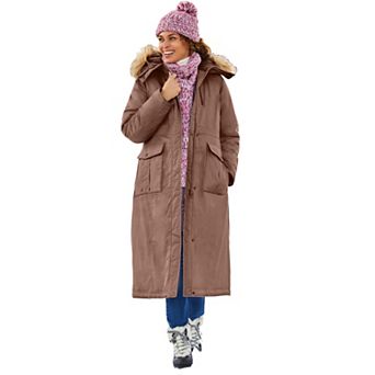 Woman Within Plus Size The Arctic Parka In Extra Long Length