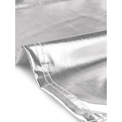 Stand Collar Jacket For Women's Metallic Zipper Cropped Party Club Long Sleeve Jackets