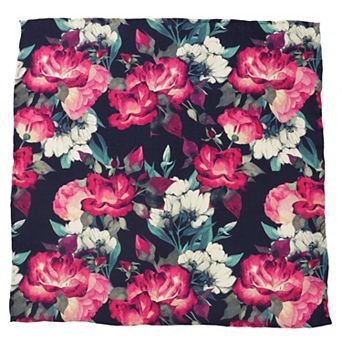 Painted Floral Pocket Square