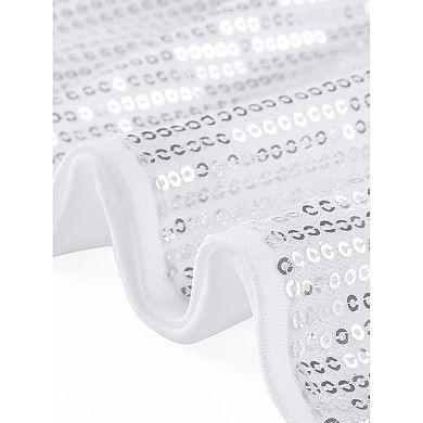 Sparkly Cropped Cardigan for Women's Open Front Sequin Bolero Shrug