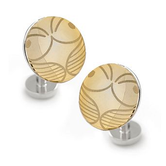 Golden Snitch Hidden Deathly Hallows Locket Cufflinks
