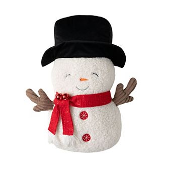 Haven Living 23 in Christmas Plush Snowman Throw Pillow