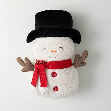 Haven Living 23-in. Christmas Plush Snowman Throw Pillow