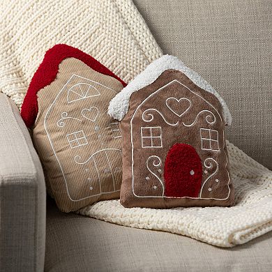 Haven Living 14-in. 2-pc. Christmas Gingerbread House Throw Pillow Set