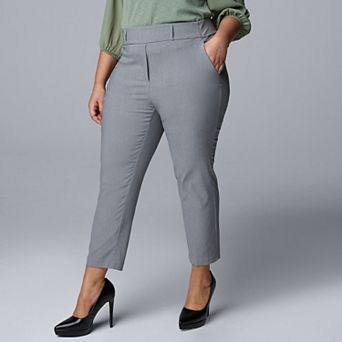 Plus Size Simply Vera Vera Wang Simply Modern Ankle Pants