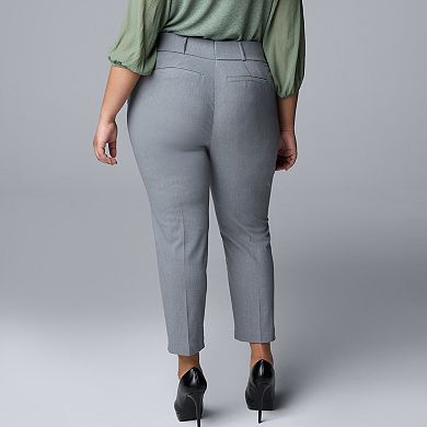 Plus Size Simply Vera Vera Wang Simply Modern Ankle Pants