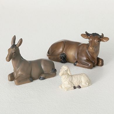 Haven Living Christmas Nativity Animals Table Decor 3-Piece Set