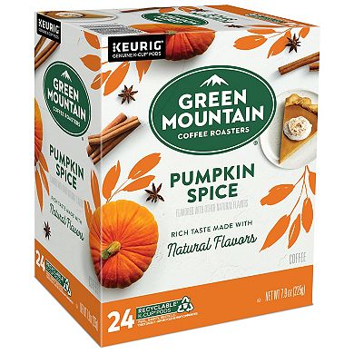 Keurig Green Mountain Coffee Roasters Pumpkin Spice Coffee Single-Serve K-Cup Pods, Light Roast, 24 Count