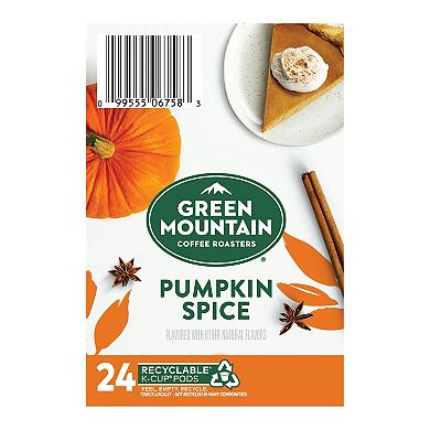 Keurig Green Mountain Coffee Roasters Pumpkin Spice Coffee Single-Serve K-Cup Pods, Light Roast, 24 Count