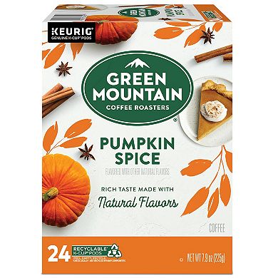 Keurig Green Mountain Coffee Roasters Pumpkin Spice Coffee Single-Serve K-Cup Pods, Light Roast, 24 Count