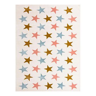 Unique Loom Twinkle Whimsy Kids Throw or Area Rug