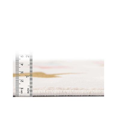 Unique Loom Twinkle Whimsy Kids Throw or Area Rug