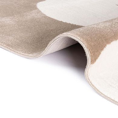 Unique Loom Clouds Whimsy Kids Throw or Area Rug