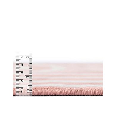 Unique Loom Lines Whimsy Kids Rug