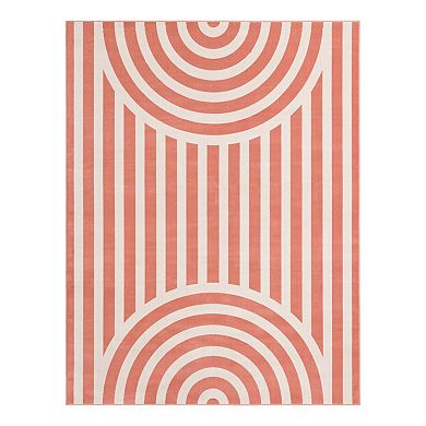 Unique Loom Lines Whimsy Kids Rug
