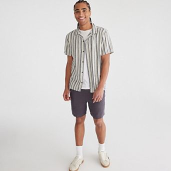 Men's Aeropostale Linen Short Sleeve Button Down