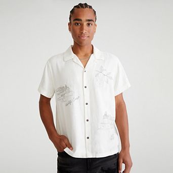 Men's Aeropostale Embroidered Button Down