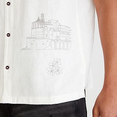 Men's Aeropostale Embroidered Button Down Shirt