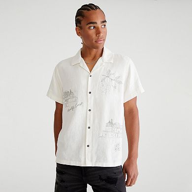 Men's Aeropostale Embroidered Button Down Shirt